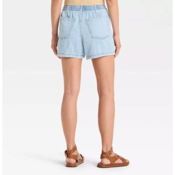Women's High-Rise Drawstring Denim Beach Shorts - Universal Thread™ Size XXL NWT - Picture 2 of 7